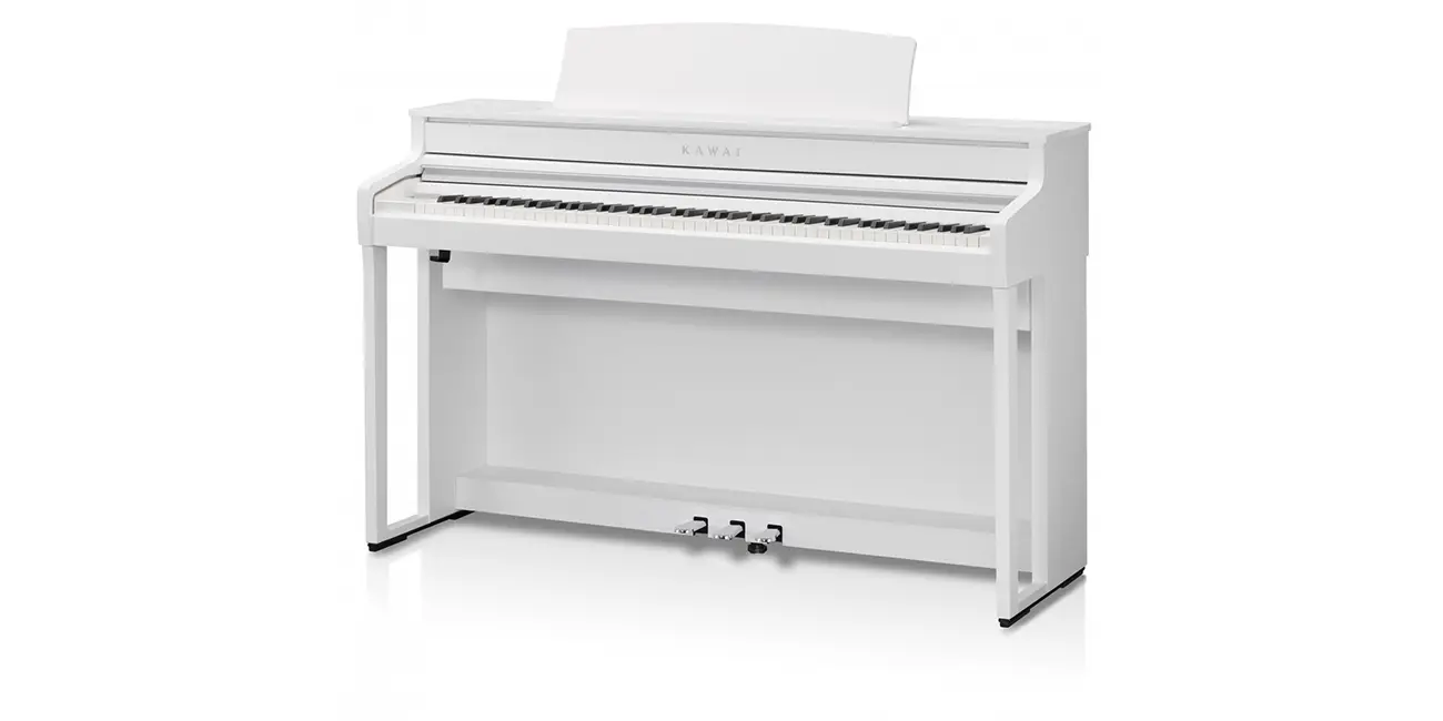 Kawai CA 501 Digitalpiano in Weiß, freigestellt