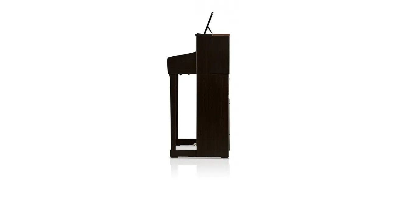 Kawai CA 701 digital piano in black, side view