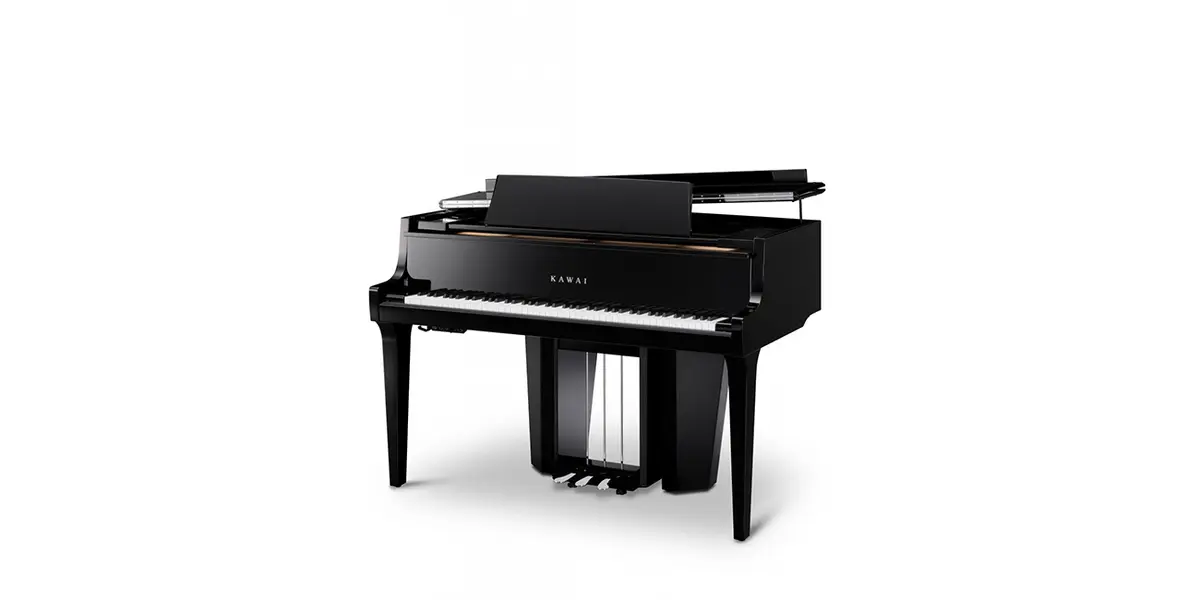 Piano hybride Kawai NV12 en noir, vue de face