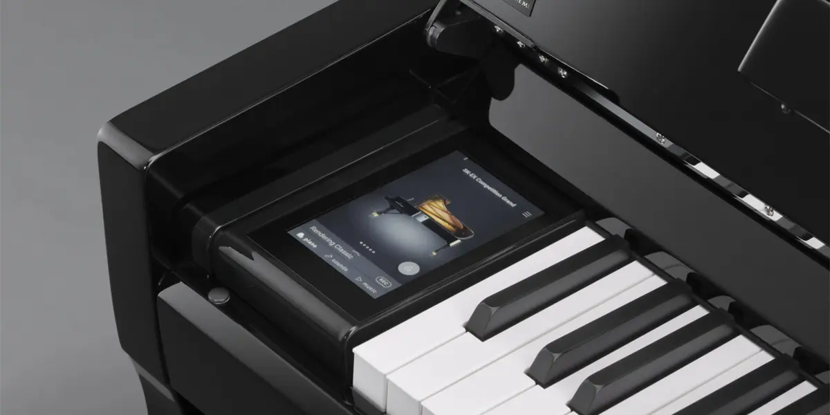 Clavier et panneau de commande Kawai NV6 en détail
