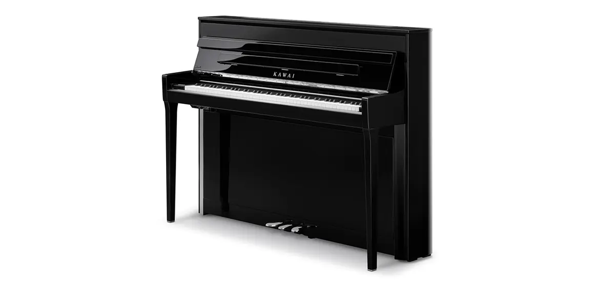 Piano hybride Kawai NV6 en noir, isolé