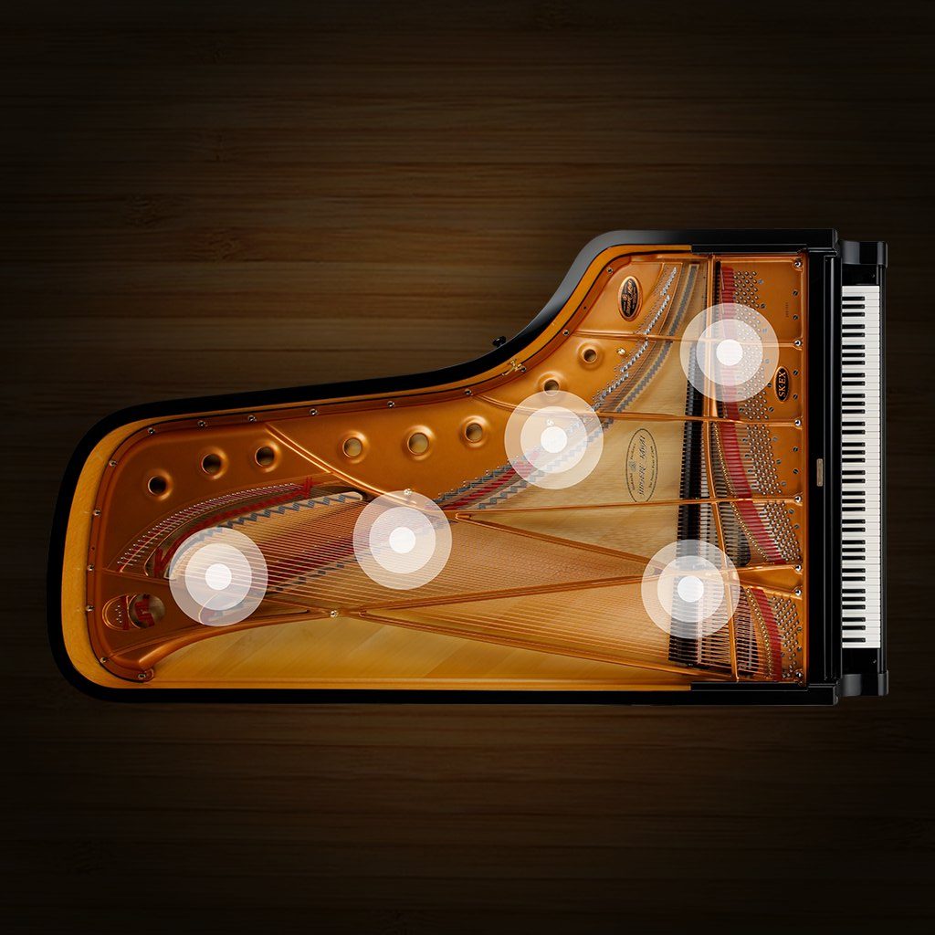 Illustration des SK-EX Sound Renderings an einem Flügel