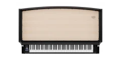 Piano hybride Kawai NV12 avec mur d'enceintes visible