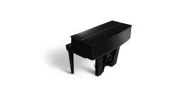Piano hybride Kawai NV12 en noir, vue arrière inclinée