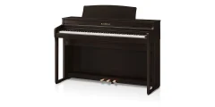 Kawai CA 401 Digitalpiano in dunklem Holzfinish, freigestellte Produktansicht