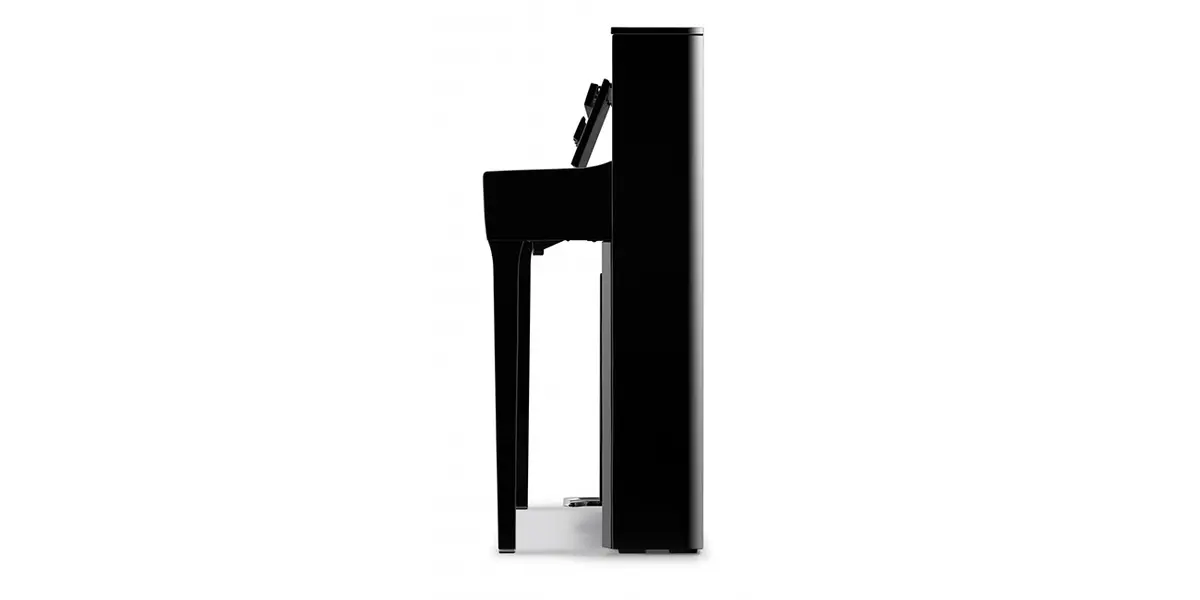 Kawai NV6 Hybridpiano in Schwarz, Seitenansicht