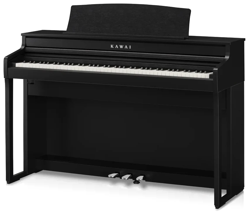 Kawai CA 401 Digitalpiano in Schwarz satiniert, Frontansicht