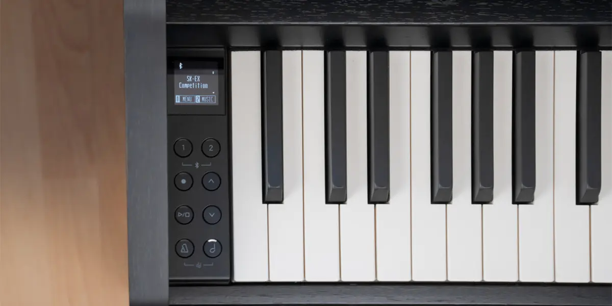 Kawai CA 401 Bedienfeld und Klaviatur im Detail